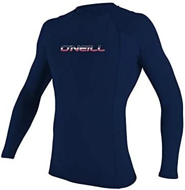 Wholesale β¨ O'Neill Men's Basic Skins UPF 50+ Long Sleeve Rash Guard Smoke π - Image 2