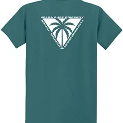 Best Pirce 🛒 Koloa Surf Triangulated Palm T-Shirts, Lightweight Version Of Our Classic Tee Heather Navy / White Logo 🔥