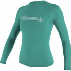 Wholesale 💯 O'NEILL 👩 Women's Basic Skins UPF 50+ Long Sleeve Rash Guard Deep Sea 👏