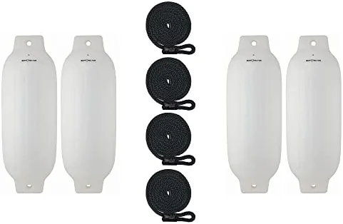 Best reviews of β 3006.7384 BoatTector Inflatable Fender Value 4-Pack - 6.5" X 22", Black π - Image 14