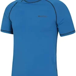Deals 😍 Mountain Warehouse Mens UV Rash Guard - Fast Drying Rash Top Bright Orange 👏