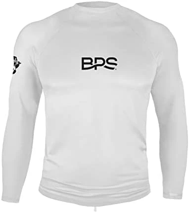 Best Pirce π BPS Men's UPF 50+ Long Sleeve Swim π Shirt/Rash Guard With Sun Protection Patterned Charcoal Lime π - Image 5
