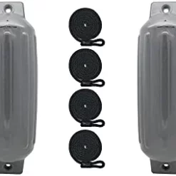 Best reviews of ⌛ 3006.7384 BoatTector Inflatable Fender Value 4-Pack - 6.5" X 22", Black 🛒