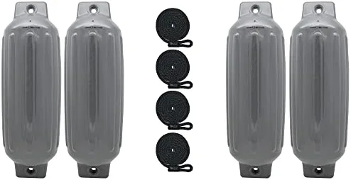 Best reviews of β 3006.7384 BoatTector Inflatable Fender Value 4-Pack - 6.5" X 22", Black π