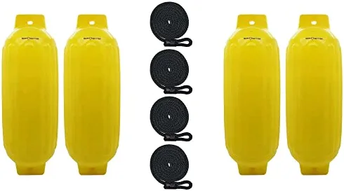 Best reviews of β 3006.7384 BoatTector Inflatable Fender Value 4-Pack - 6.5" X 22", Black π - Image 13