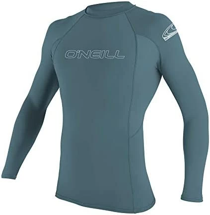Wholesale β¨ O'Neill Men's Basic Skins UPF 50+ Long Sleeve Rash Guard Smoke π - Image 8