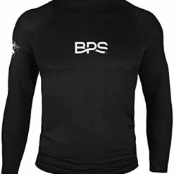 Best Pirce 🎁 BPS Men's UPF 50+ Long Sleeve Swim 👕 Shirt/Rash Guard With Sun Protection Patterned Charcoal Lime 🎉