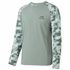 Best deal 👍 BASSDASH UPF 50 Fishing Tee For Men Camo Long Sleeve 👕 Shirt Quick Dry Sweatshirts Black/dark Hexagonal Scales ⌛