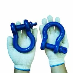 Top 10 ⭐ Pack Of 2 D Shackle 3/4 Shackle Blue Shackles 3/4 D-Ring Shackle 3/4 Shackles, 4.74 Ton D Ring Anchor Shackle For Towing D Ring Shackles Blue Powder 🧥 Coated Shackles Red1 🧨