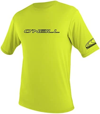 Cheapest π O'Neill Wetsuits Kids' Youth Basic Skins 50+ Short Sleeve Rash Guard Lime π₯