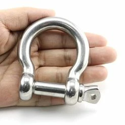 Cheap π Heyous 1/2 Inch 12mm Screw Pin Anchor Shackle Stainless Steel Heavy Duty Bow Shape Load Clamp For Chains Wirerope Lifting Paracord Outdoor Camping Survival Rope Bracelets π