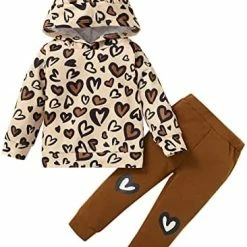Best Sale 😉 Clothes For Twin Baby 👧 Girls Toddler Kids Infant Baby 👧 Girls Cute Cartoon Patchwork Long Sleeve Hooded Gift Set 😍