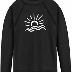 Hot Sale 🥰 TFJH E 👧 Girls & Boys Long Sleeve Rashgurad 🩱 Swimsuit UPF 50+ Kids Swimwear Sunsuits Short Hotpink 🛒