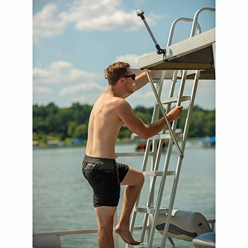 Deals β 5 Step Removable Boarding Boat Ladder | AL-A5 | Marine Pontoon Boat Dock | Heavy Duty Aluminum π - Image 4