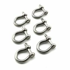 Coupon 👏 Heyous 6pcs 1/5 Inch 5mm Screw Pin Anchor Shackle Stainless Steel Heavy Duty Bow Shape Load Clamp For Chains Wirerope Lifting Paracord Outdoor Camping Survival Rope Bracelets 🛒