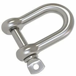 Buy 🌟 4 Pcs 5/16 Inch 8mm Screw Pin Anchor Shackle 304 Stainless Steel D Ring Shackle For Wirerope Lifting, Ship Anchor, Rope Bracelets Or Construction, Vehicle 🔔