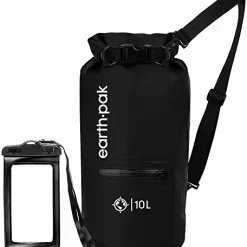 Outlet ✔️ Waterproof Dry Bag With Front Zippered Pocket Keeps Gear Dry For Kayaking, Beach, Rafting, Boating, Hiking, Camping And Fishing With Waterproof Phone Case Blue 😉