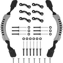 Cheap 🔔 HLOGREE Kayak Handles 2/4 Pack,Kayak Carry Handle With Rivets,Kayak Replacement Handles,Kayak Handles For Emotion/Pelican/Hobie/Lifetime/sit On Top/Ocean/Wilderness Accessories,Kayak Parts Gray ⭐