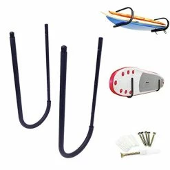 Top 10 ⌛ FDB SUP U Kayak Snowboard Surfboard Paddleboard Wakeboard Wall Cradle Mount Rack Canoe Hanging Wall Frame Canoeing Aquaplane Skis Indoor Storage Ceiling Rack (1 Pairs) 🥰