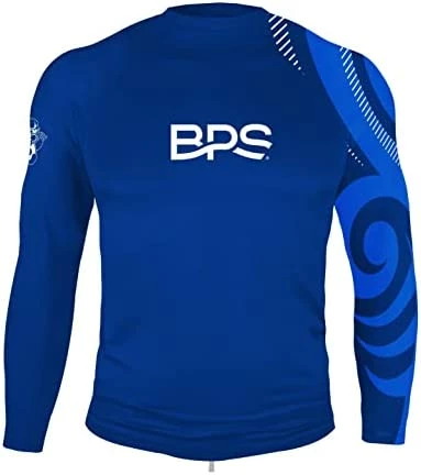 Best Pirce π BPS Men's UPF 50+ Long Sleeve Swim π Shirt/Rash Guard With Sun Protection Patterned Charcoal Lime π - Image 3