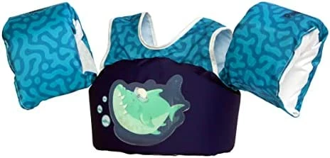 Cheap βοΈ Paddle Pals Motion Life Jackets - The Safest Patented U.S. Coast Guard Approved Kids Swim Vest 33-55 LBS Shark π― - Image 4