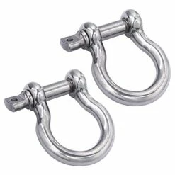 Best reviews of 😍 XIND ELE. 2pcs 3/8 Inch 10mm Stainless Steel Screw Pin Anchor Shackle Bow Shape Clamp, 2,000 Lbs Load 🎉