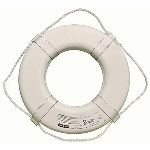 Cheap β¨ GW-24 G-Series Life Ring With Web Straps - 24", White π