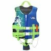 Buy 👏 Life Jacket For Kids, Child Size Watersports Swim Vest Flotation Device Trainer Vest With Survival Whistle, Easy On And Off, Suitable For 35-55 Lbs(Size M)/ 55-77 Lbs(Size L) Red + White Stri 🔥