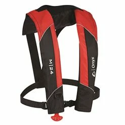 Best deal 🔥 ABSOLUTE OUTDOOR Onyx M-24 Manual Inflatable Vest Red 🧨
