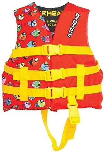 Coupon π₯° Children's Crayon Fish Life Vest Red β¨ - Image 2