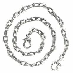 Coupon 🧨 Stainless Steel 316 Anchor Chain Shackles Boats Sailing Fishing Mooring 3/8" (10mm) X 10' With 1/2" Bow Shackles 🎉