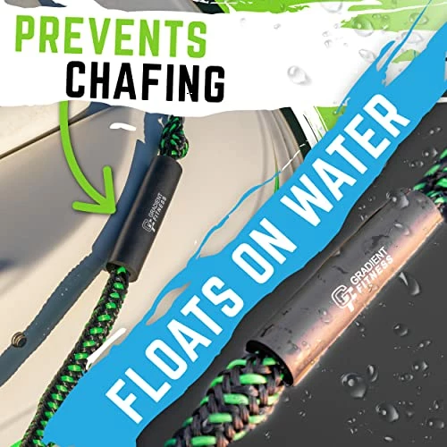 Best reviews of π Bungee Dock Line (2 Pack) | Marine Rope Boat Dock Lines Make Docking & Boarding Easy For Jetski, Kayak, Pontoon. Boat Accessories Stretch 4'-5.5'. Mooring Boat Rope Absorbs Shock Black/g π― - Image 6