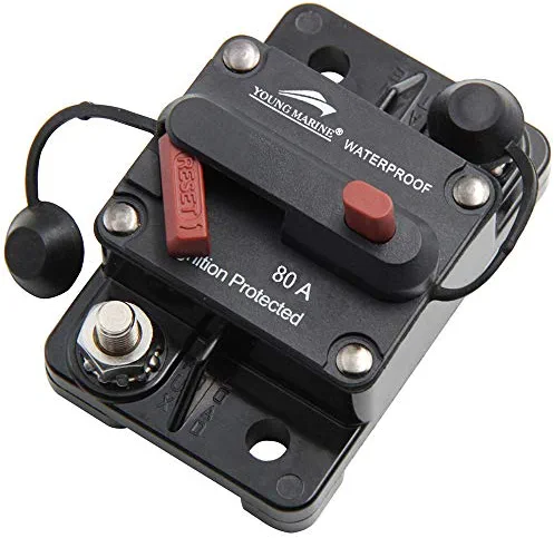 Top 10 β Circuit Breaker For Boat Trolling With Manual Reset,Water Proof,12V- 48V DC Surface Mount-100 𧨠- Image 10