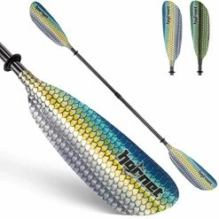 Best reviews of 🤩 Hornet Watersports Fiberglass Kayak Paddle For Adults- Ideal For Touring, Fishing And Boating- 90.5 Inches / 230CM Adjustable With Carbon Fiber Shaft- Kayak Oars Kayaking Equipment Blue Scales 😀