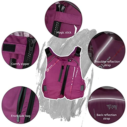 Deals β¨ Adult Life Jacket Swim Vest Buoyancy Aid Jacket PFD For Fishing Sailing π Surfing Boating Kayaking For Water Sports π - Image 2